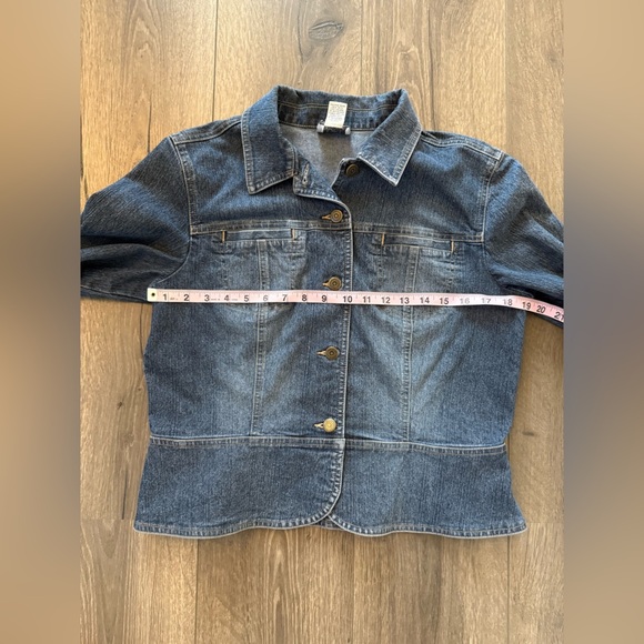 Ann Taylor loft Stretch Denim Jacket Size 10 - Picture 3 of 6